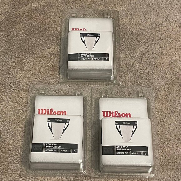 Mens Small Wilson Athletic Supporter Jockstrap - 3 Pack (NEW) - Picture 1 of 3
